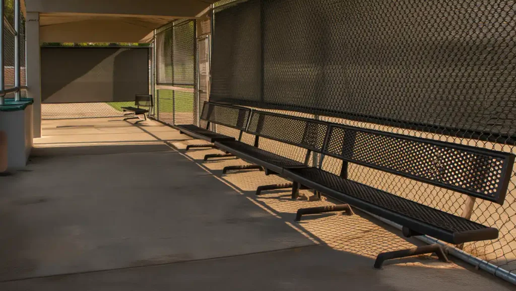 Professional batting cage installation with artificial turf and chain-link netting for Stockton CA sports facility, built by Stockton Swift Fix for durability and safety.