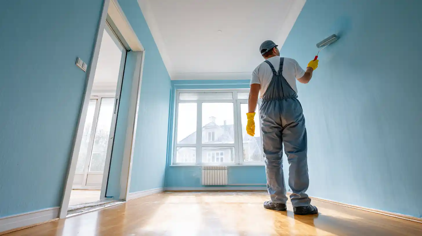 Rental unit wall painting and interior refresh during property turnover by Stockton Swift Fix CA